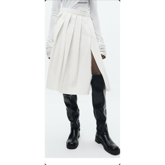 Zara pleated midi skirt - Picture 4 of 10